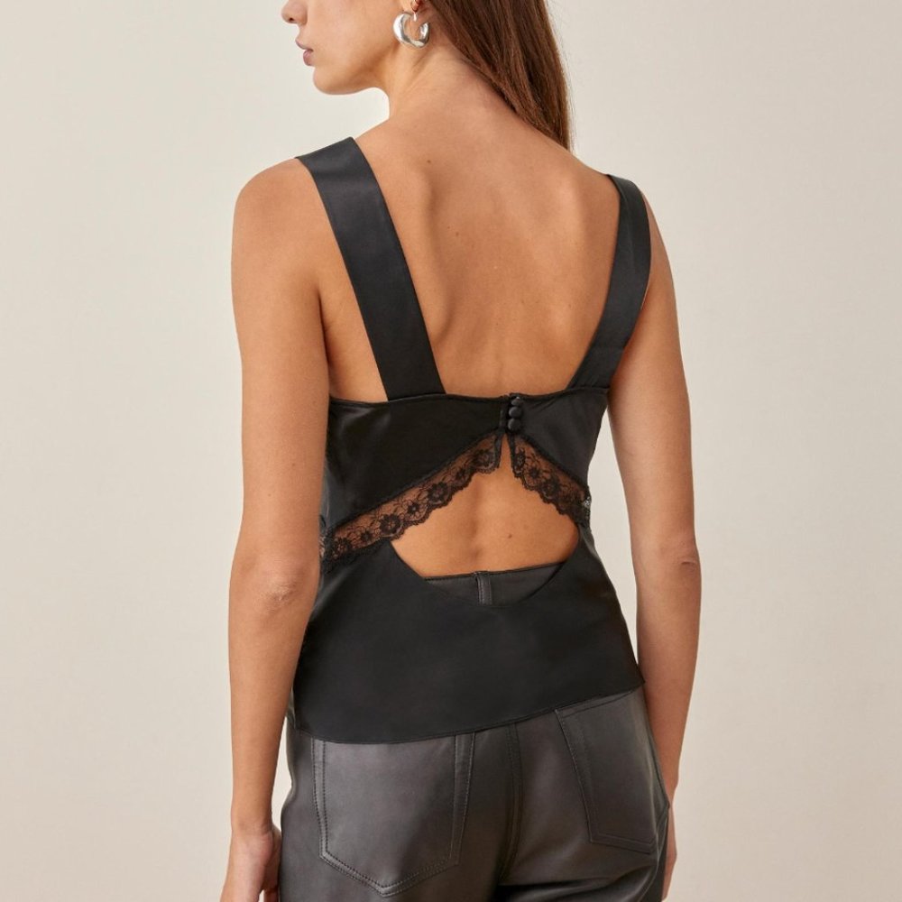 Reformation Vendome Top - Black - Picture 2 of 6